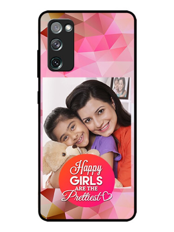 Custom Galaxy S20 FE 5G Photo Printing on Glass Case  - Abstract Triangle Design