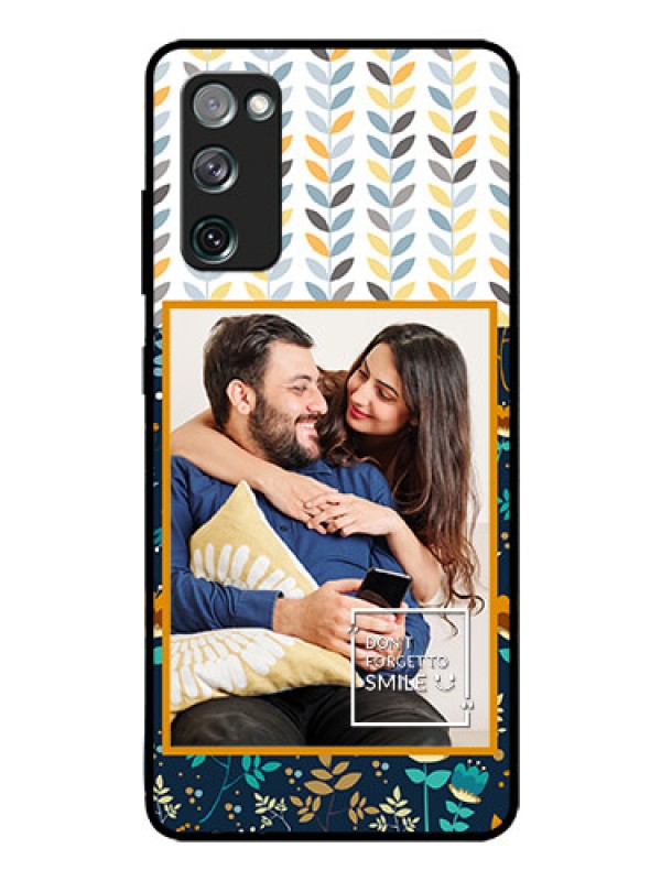 Custom Galaxy S20 FE 5G Custom Glass Mobile Case  - Pattern Design