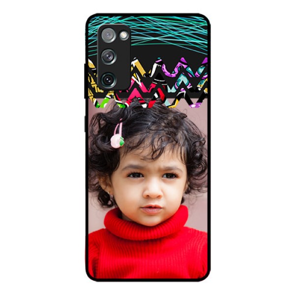 Galaxy S20 FE 5G Personalized Glass Phone Case  - Neon Abstract Design