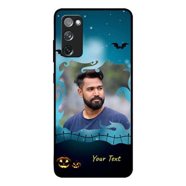 Galaxy S20 FE 5G Custom Glass Phone Case  - Halloween frame design