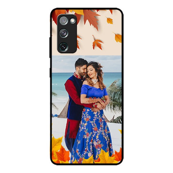 Galaxy S20 FE 5G Photo Printing on Glass Case - Autumn Maple Leaves Design Galaxy S20 FE 5G Photo Printing on Glass Case - Autumn Maple Leaves Design