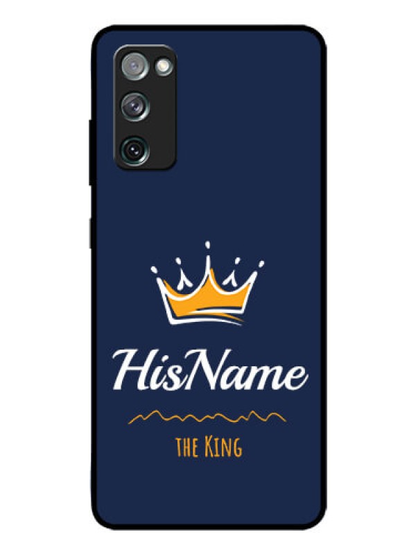 Custom Galaxy S20 FE 5G Glass Phone Case King with Name