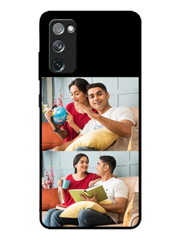 Custom Galaxy S20 FE 5G 2 Images on Glass Phone Cover