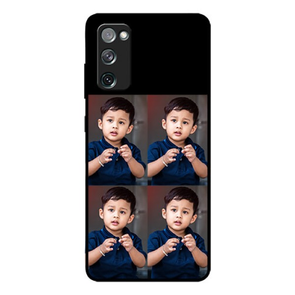 Galaxy S20 FE 5G 4 Image Holder on Glass Mobile Cover