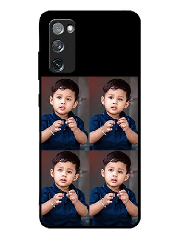 Custom Galaxy S20 FE 5G 4 Image Holder on Glass Mobile Cover