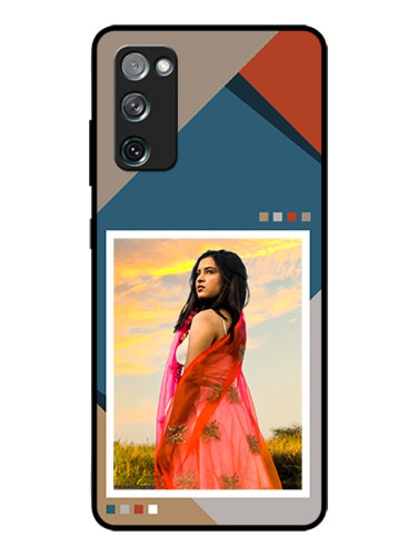Custom Galaxy S20 Fe 5G Personalized Glass Phone Case - Retro color pallet Design