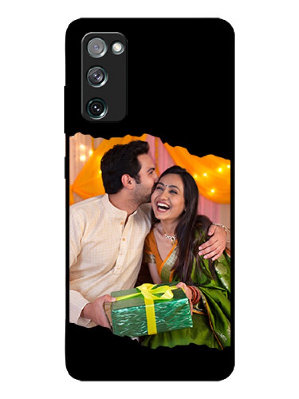Custom Galaxy S20 Fe 5G Custom Glass Phone Case - Tear-off Design