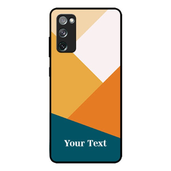 Galaxy S20 Fe 5G Personalized Glass Phone Case - Stacked Multi-colour Design Galaxy S20 Fe 5G Personalized Glass Phone Case - Stacked Multi-colour Design
