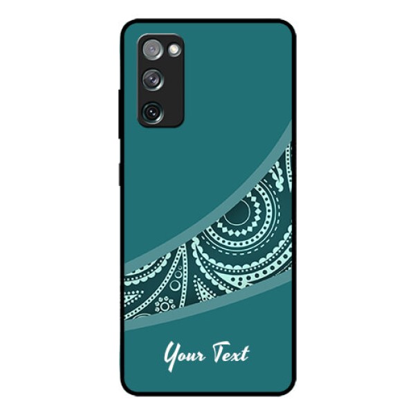 Galaxy S20 Fe 5G Photo Printing on Glass Case - semi visible floral Design Galaxy S20 Fe 5G Photo Printing on Glass Case - semi visible floral Design