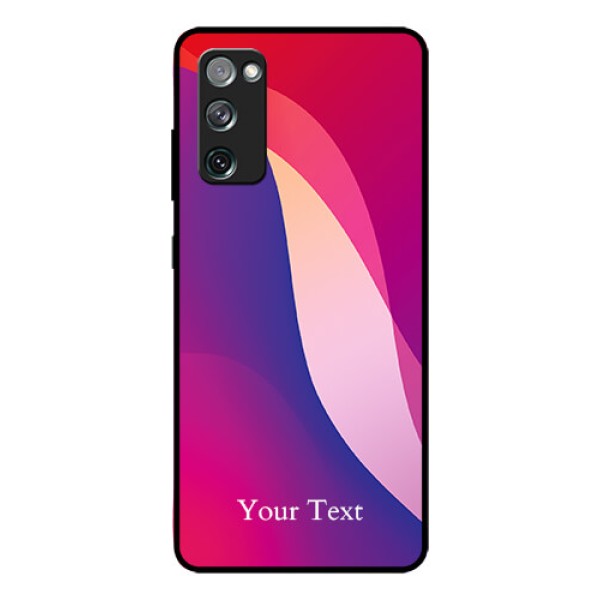 Galaxy S20 Fe 5G Personalized Glass Phone Case - Digital abstract Overlap Design Galaxy S20 Fe 5G Personalized Glass Phone Case - Digital abstract Overlap Design