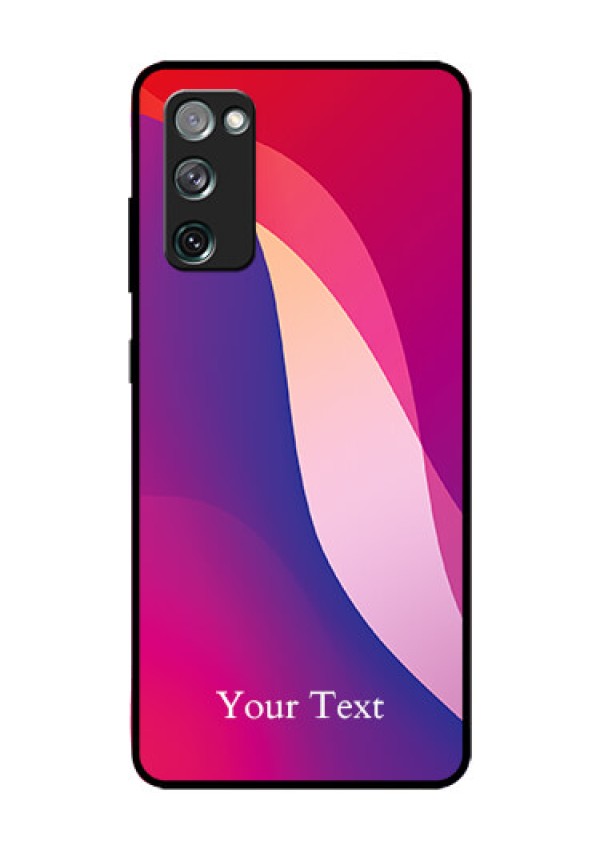 Galaxy S20 Fe 5G Personalized Glass Phone Case - Digital abstract Overlap Design