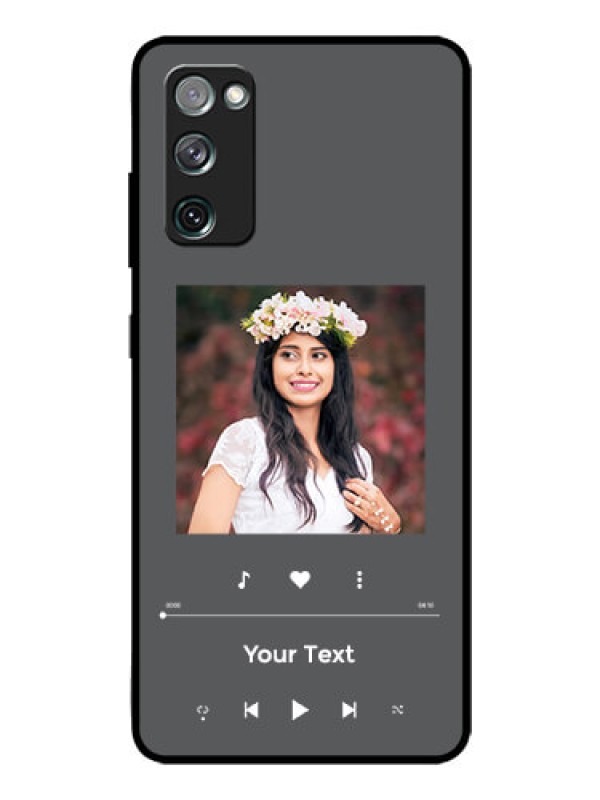 Custom Galaxy S20 Fe 5G Custom Glass Mobile Case - Play The Music Design