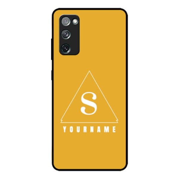 Galaxy S20 Fe 5G Personalized Glass Phone Case - simple triangle Design Galaxy S20 Fe 5G Personalized Glass Phone Case - simple triangle Design