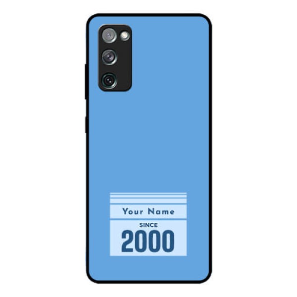 Galaxy S20 Fe 5G Custom Glass Mobile Case - Custom Year of birth Design