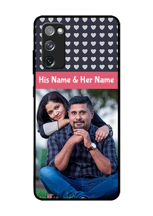 Galaxy S20 Fe Custom Glass Mobile Case  - Love Symbols Design