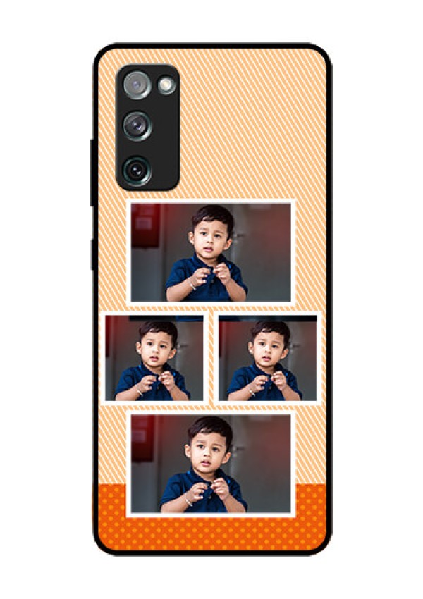 Galaxy S20 Fe Photo Printing on Glass Case  - Bulk Photos Upload Design