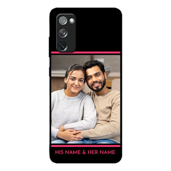 Galaxy S20 Fe Custom Glass Mobile Case - with Add Text Design Galaxy S20 Fe Custom Glass Mobile Case - with Add Text Design