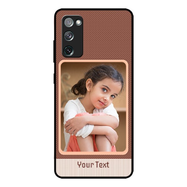 Galaxy S20 Fe Custom Glass Phone Case - Simple Pic Upload Design Galaxy S20 Fe Custom Glass Phone Case - Simple Pic Upload Design