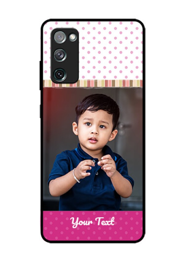 Galaxy S20 Fe Photo Printing on Glass Case  - Cute Girls Cover Design