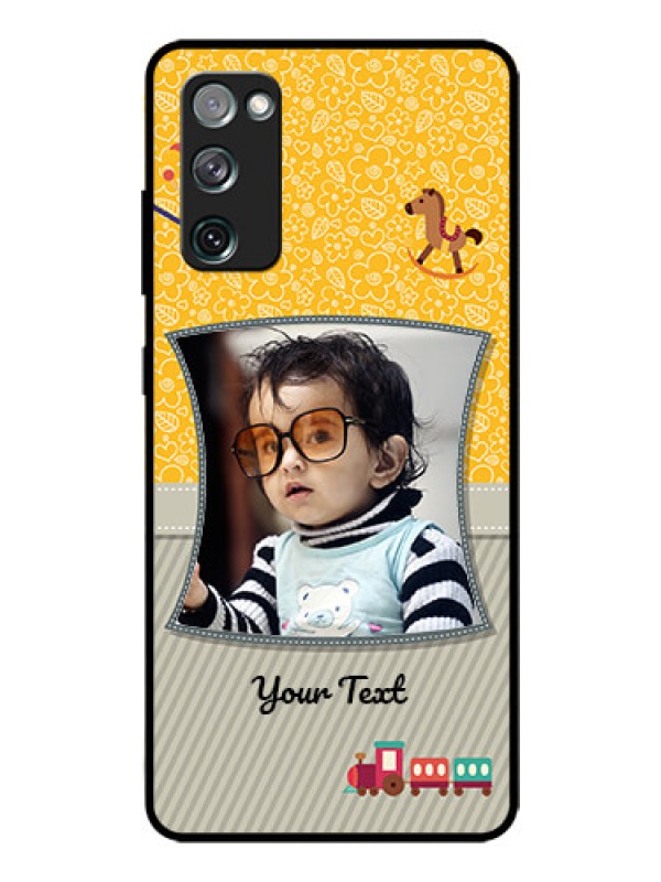 Custom Galaxy S20 Fe Personalized Glass Phone Case  - Baby Picture Upload Design