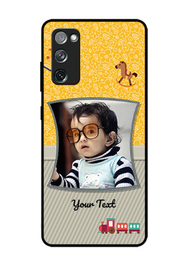 Galaxy S20 Fe Personalized Glass Phone Case  - Baby Picture Upload Design