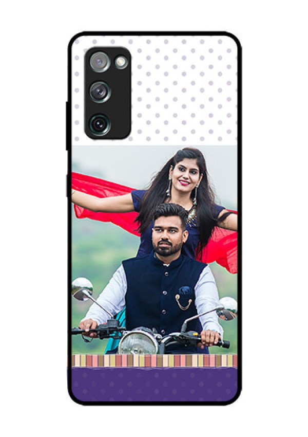 Galaxy S20 Fe Photo Printing on Glass Case  - Cute Family Design