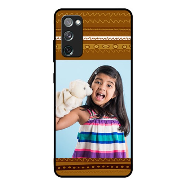 Galaxy S20 Fe Custom Glass Phone Case  - Friends Picture Upload Design 
