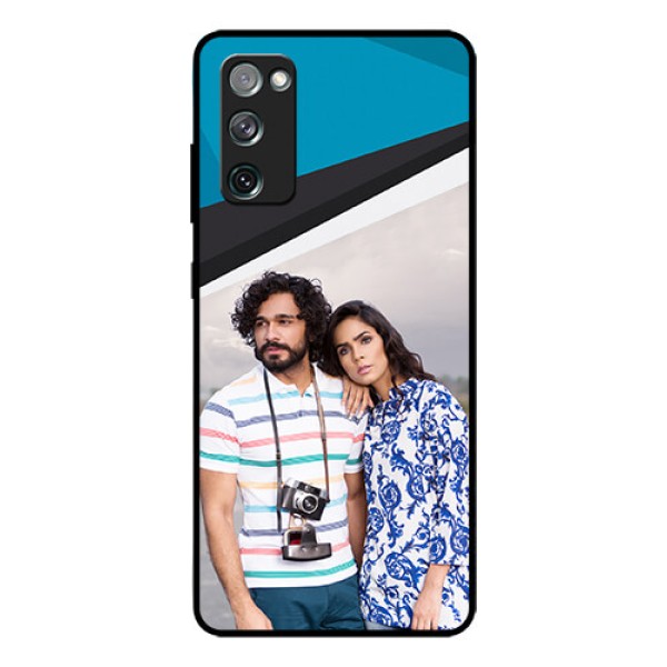 Galaxy S20 Fe Photo Printing on Glass Case  - Simple Pattern Photo Upload Design