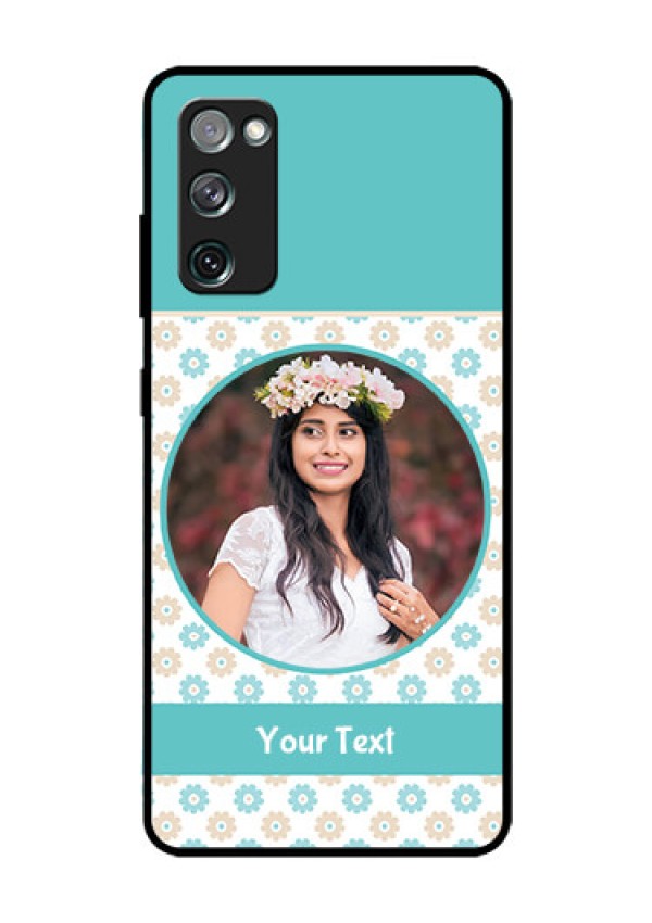 Galaxy S20 Fe Custom Glass Mobile Case  - Beautiful Flowers Design