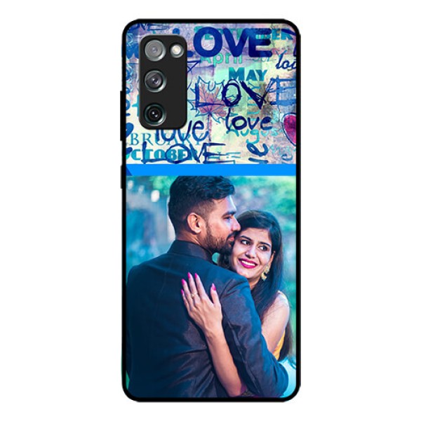 Galaxy S20 Fe Custom Glass Mobile Case  - Colorful Love Design