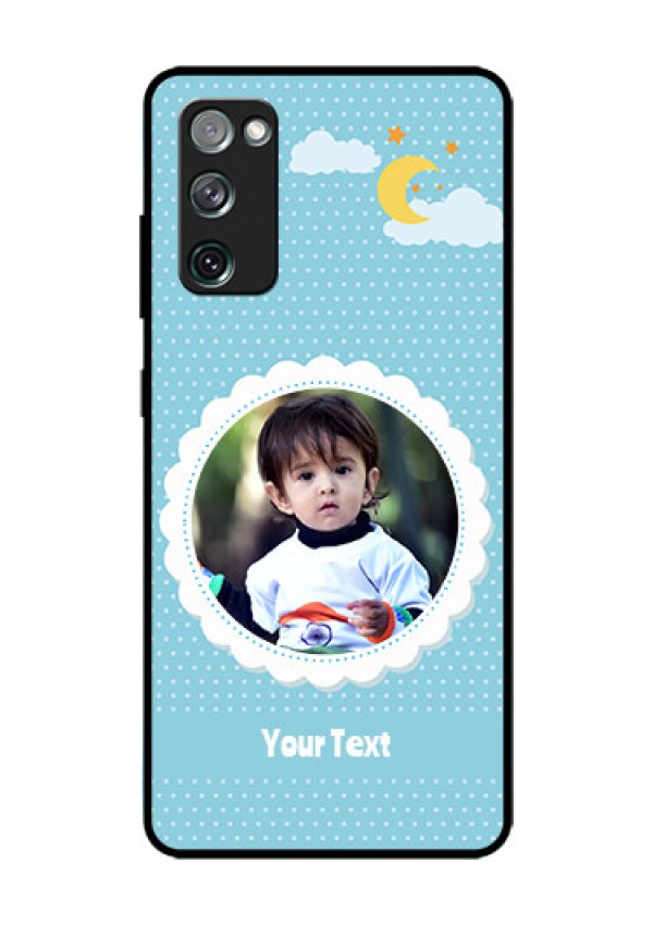 Galaxy S20 Fe Personalised Glass Phone Case  - Violet Pattern Design