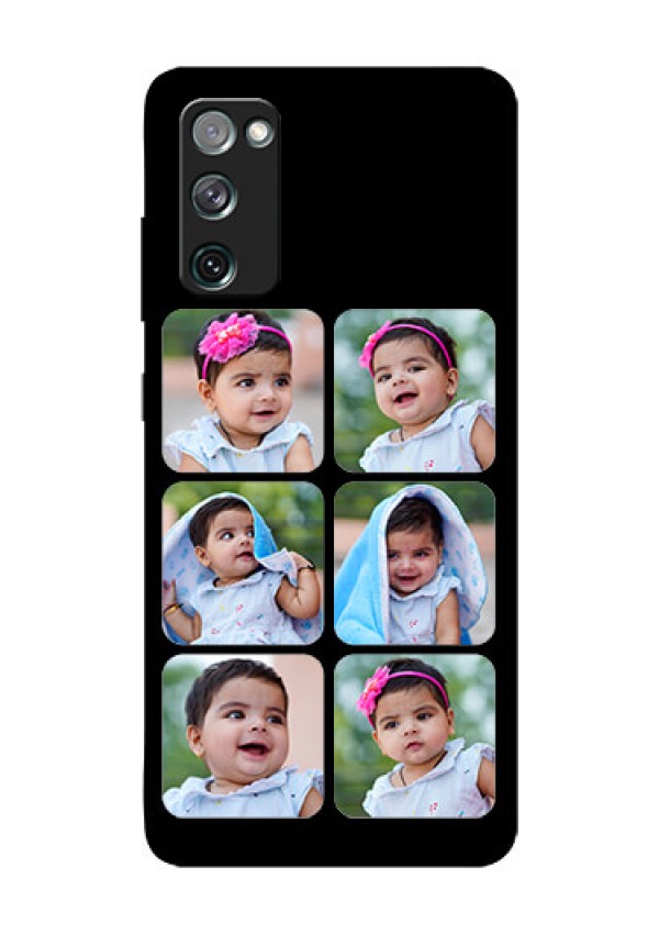 Galaxy S20 Fe Photo Printing on Glass Case  - Multiple Pictures Design