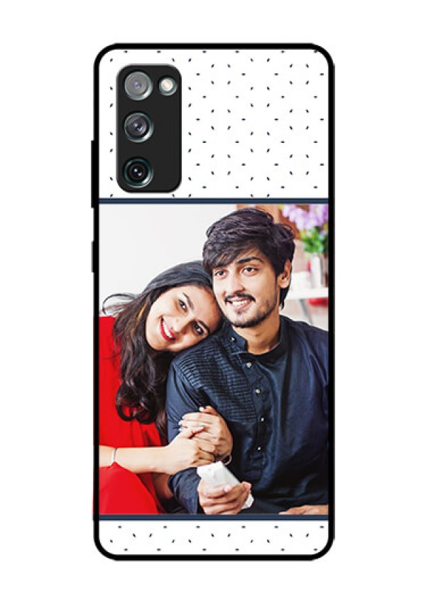 Galaxy S20 Fe Personalized Glass Phone Case  - Premium Dot Design
