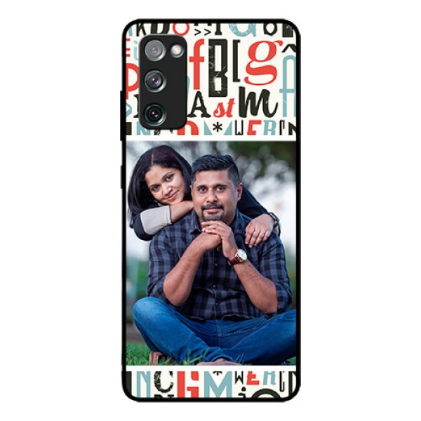 Galaxy S20 Fe Personalized Glass Phone Case  - Alphabet Design