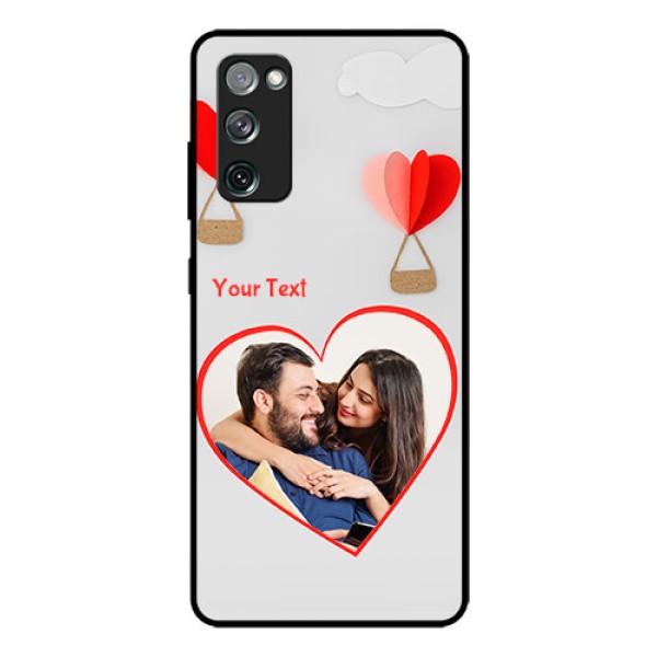 Galaxy S20 Fe Custom Glass Mobile Case  - Parachute Love Design