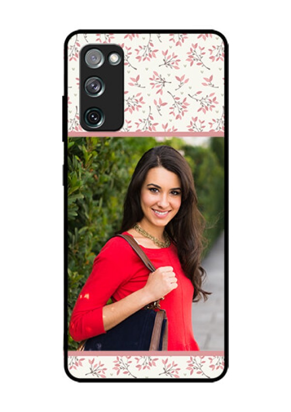 Galaxy S20 Fe Custom Glass Phone Case  - Premium Floral Design