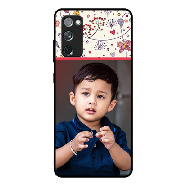 Galaxy S20 Fe Custom Glass Mobile Case  - Premium Floral Design