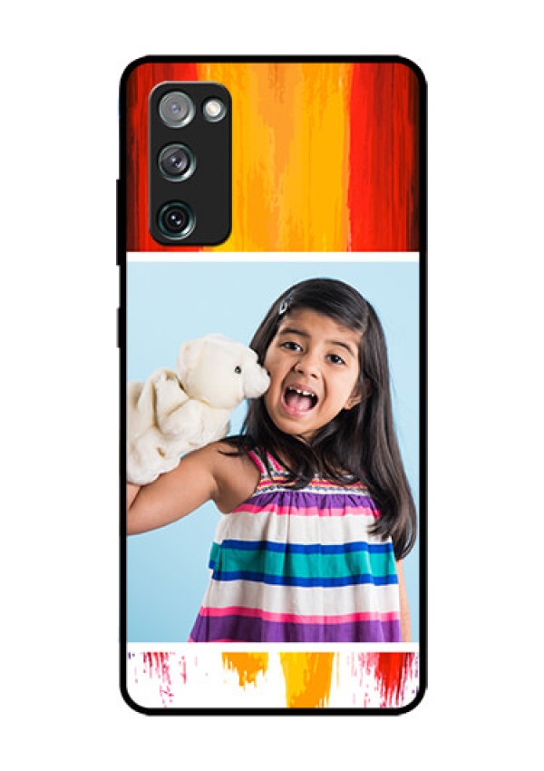 Galaxy S20 Fe Personalized Glass Phone Case  - Multi Color Design