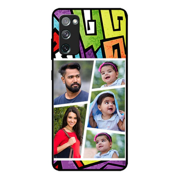 Galaxy S20 Fe Custom Glass Phone Case  - Graffiti pattern Design
