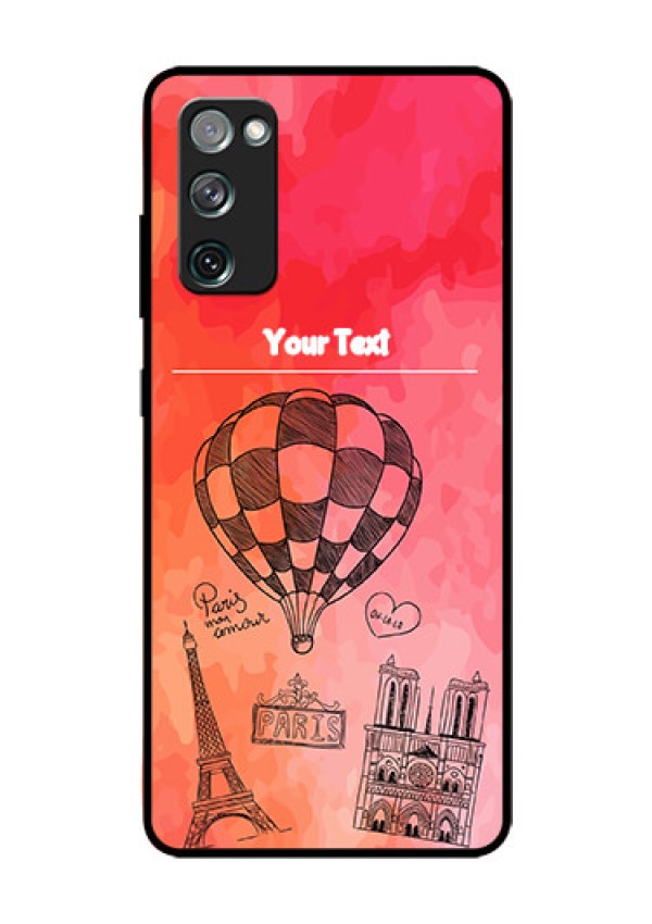Galaxy S20 Fe Custom Glass Phone Case  - Paris Theme Design