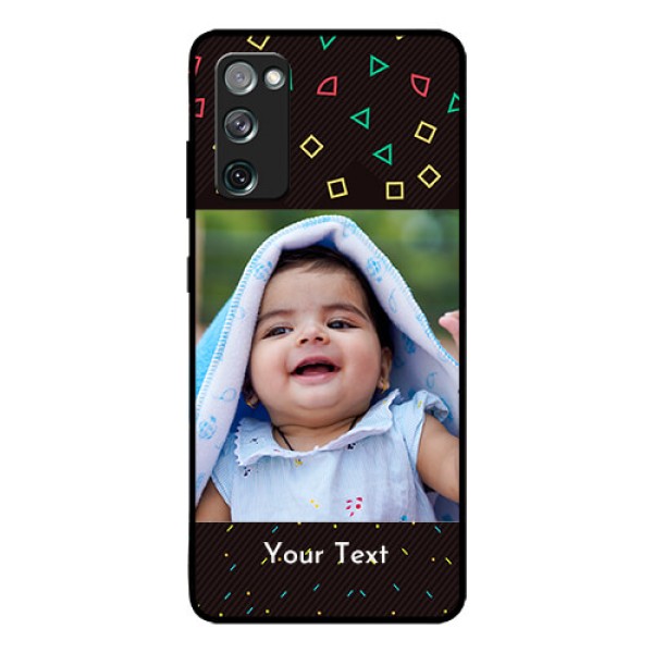 Galaxy S20 Fe Custom Glass Phone Case - with confetti birthday design Galaxy S20 Fe Custom Glass Phone Case - with confetti birthday design
