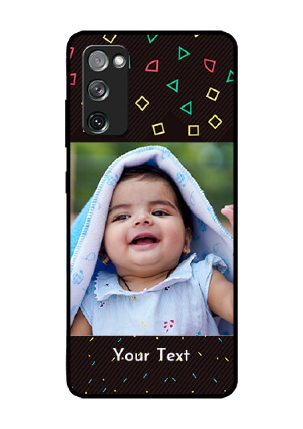 Galaxy S20 Fe Custom Glass Phone Case  - with confetti birthday design