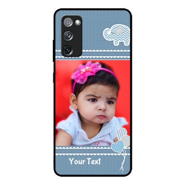 Galaxy S20 Fe Photo Printing on Glass Case - with Kids Pattern Design Galaxy S20 Fe Photo Printing on Glass Case - with Kids Pattern Design