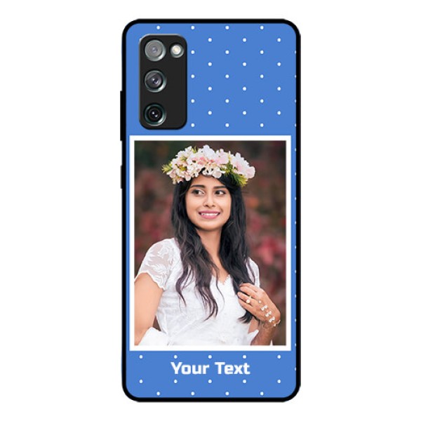 Galaxy S20 Fe Photo Printing on Glass Case  - Polka dots design