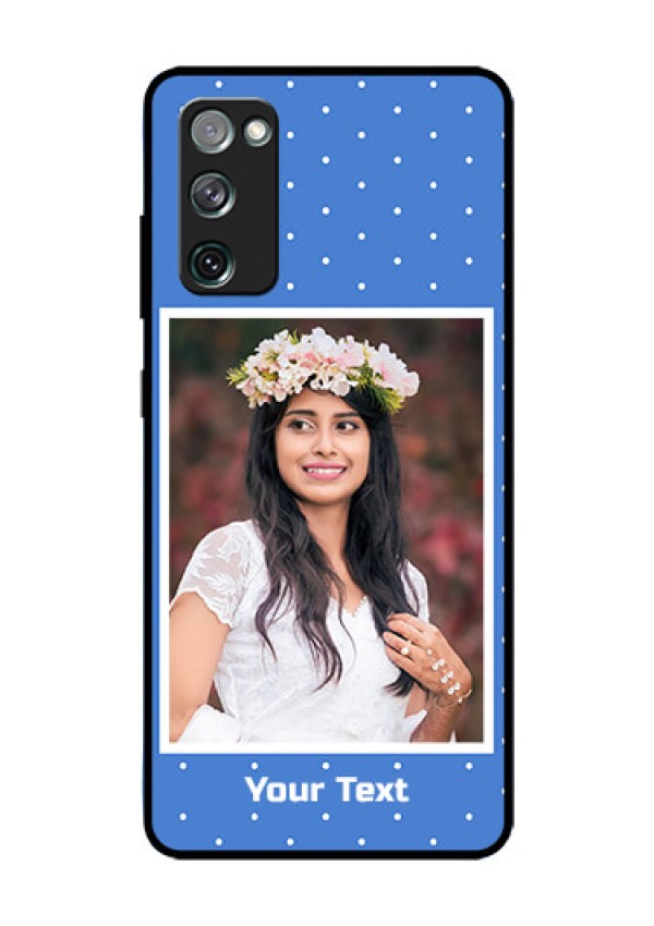 Galaxy S20 Fe Photo Printing on Glass Case  - Polka dots design