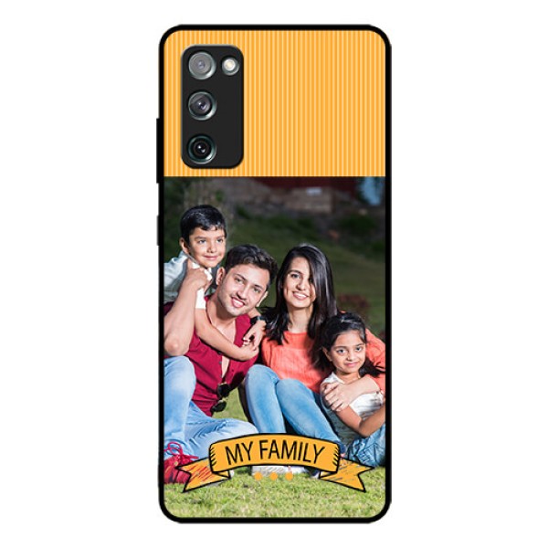 Galaxy S20 Fe Custom Glass Phone Case  - My Family Design