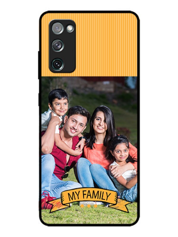 Custom Galaxy S20 Fe Custom Glass Phone Case  - My Family Design