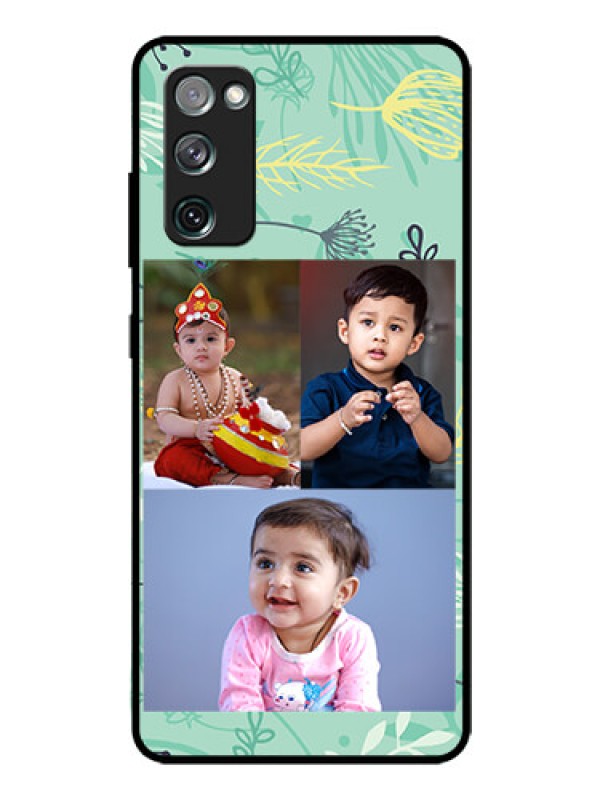 Custom Galaxy S20 Fe Photo Printing on Glass Case  - Forever Family Design 