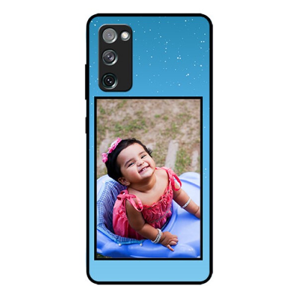 Galaxy S20 Fe Custom Glass Mobile Case  - Wave Pattern Colorful Design