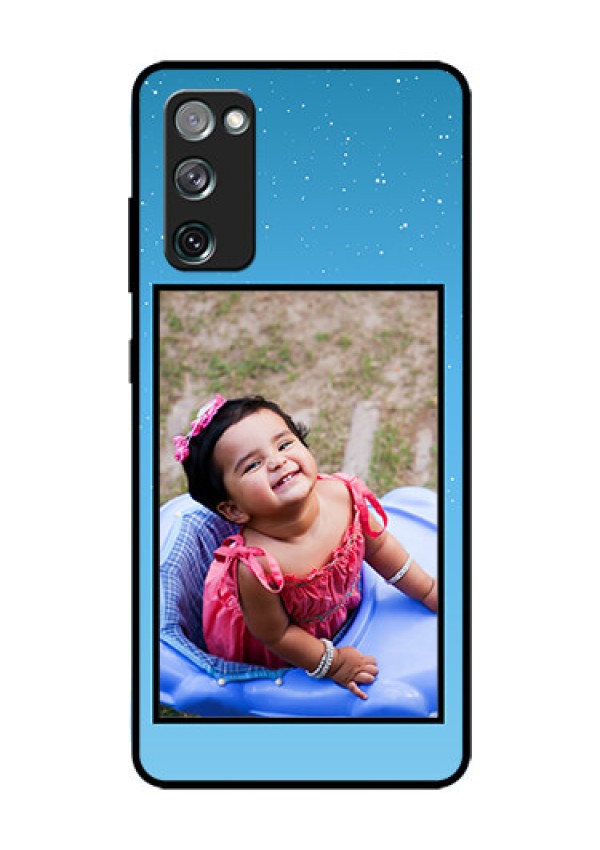 Galaxy S20 Fe Custom Glass Mobile Case  - Wave Pattern Colorful Design